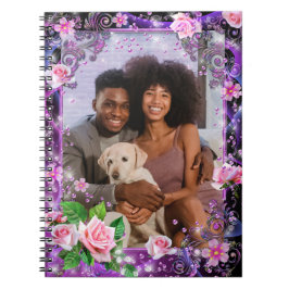 Cuaderno espiral personalizado romántico