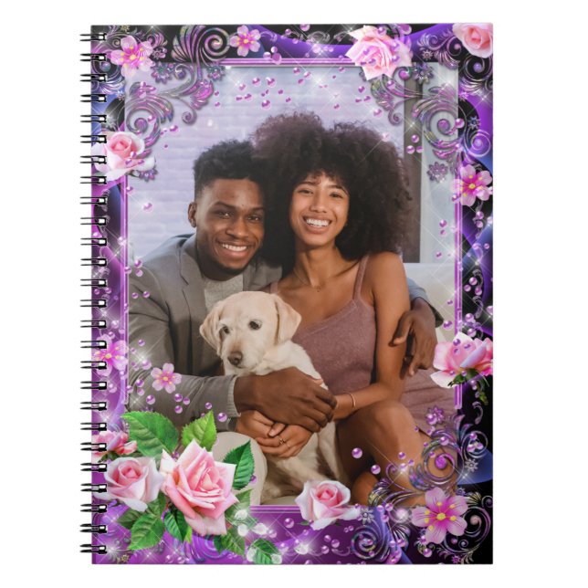 Cuaderno espiral personalizado romántico (Frente)