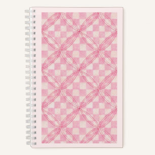 CUADERNO ESPIRAL PINK CHECK QUILT 5.5x8.5 / Rubor