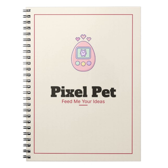 Cuaderno espiral Pixel Pet Mascota Virtual (Frente)