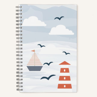 Cuaderno Espiral portátil Nautical