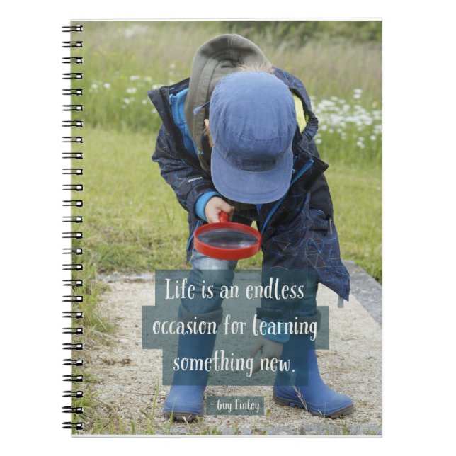 Cuaderno espiral "que aprende" 6,5" x8.75 " (Frente)