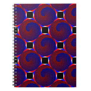 Cuaderno Espiral roja y azul de Kenneth Yoncich