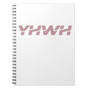 Cuaderno espiral rosa polvoriento Yahweh