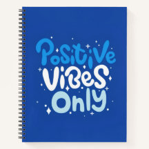 Cuaderno Espiral Solo Vibraciones Positivas