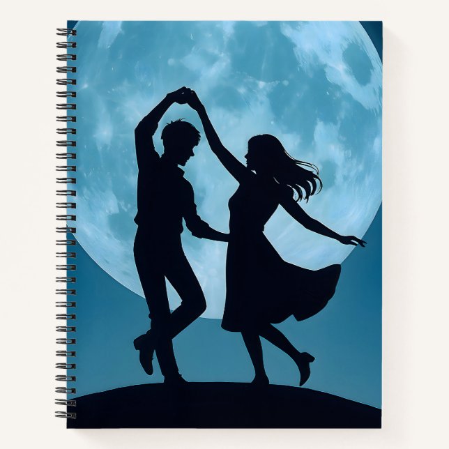 Cuaderno Espiral Tema Luna (Anverso)