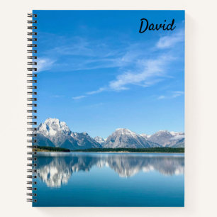 Cuaderno espiral temático de montaña Grand Tetons