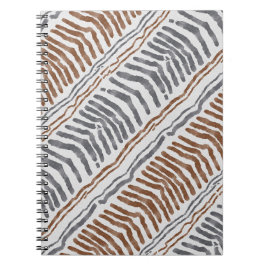 Cuaderno espiral tribal boho a rayas