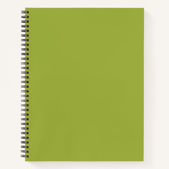 Cuaderno espiral verde oliva (Anverso)