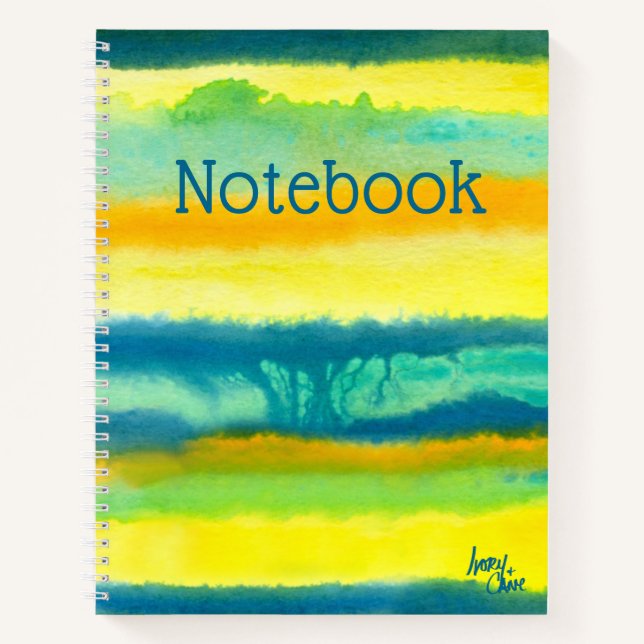 Cuaderno Espiral verde y Naranja Verde azulada de los neumá (Anverso)