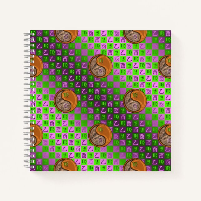 Cuaderno espiral Virgo & Gallo de Madera (Anverso)