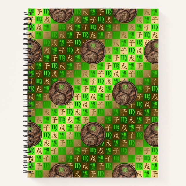 Cuaderno espiral Virgo & Rata de Tierra (Anverso)