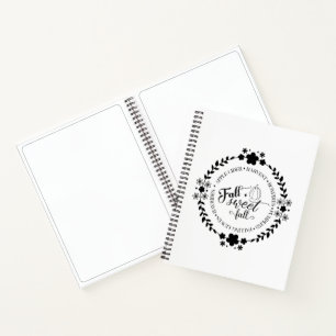 Cuaderno espiral y libro de dibujo Otoño