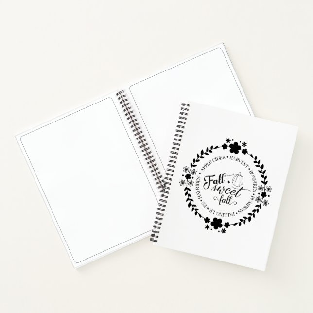 Cuaderno espiral y libro de dibujo Otoño (Interior)