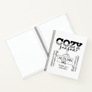 Cuaderno espiral y libro de dibujo Otoño