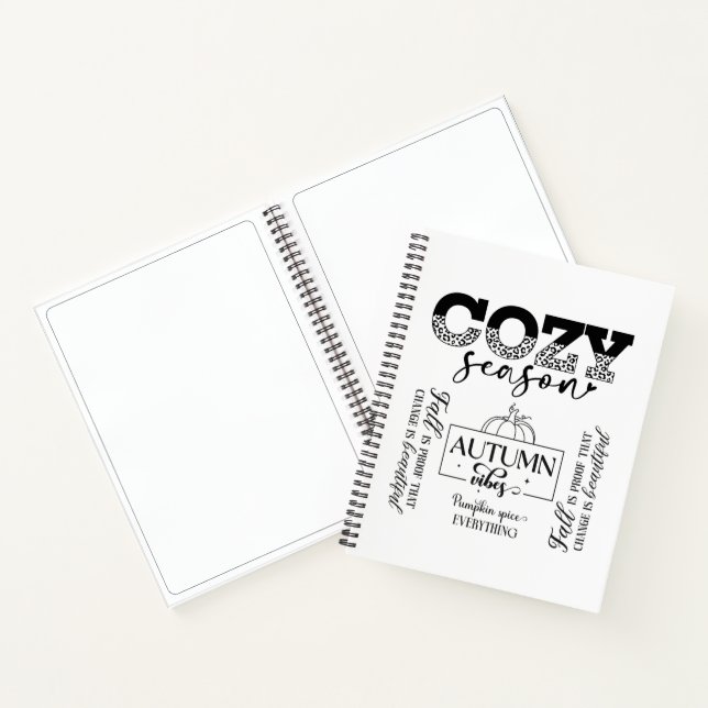 Cuaderno espiral y libro de dibujo Otoño (Interior)