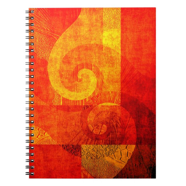 Cuaderno Espirales antiguas de fondo (Frente)