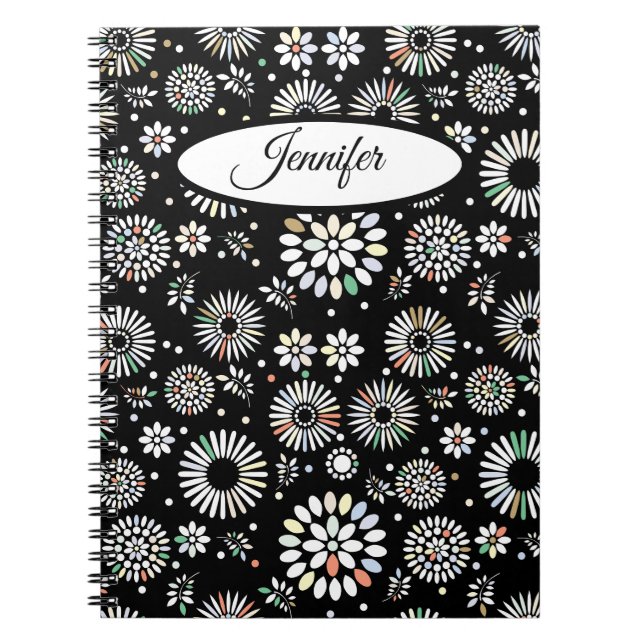 Cuaderno Espirales Florales Geométricas (Frente)