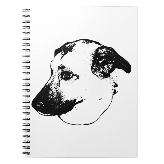 Cuaderno Espíritu de boceto, libro del perro de tinta (Frente)