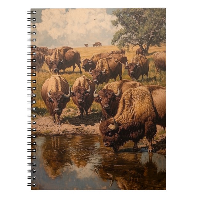 Cuaderno Espíritu de búfalo: fuerza en la unidad (Frente)