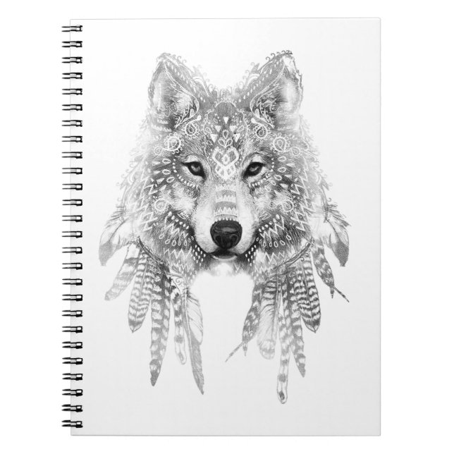 Cuaderno Espíritu de lobo tribal (Frente)