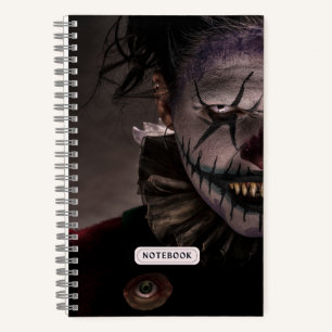 Cuaderno Espíritu de payaso malvado y asustado