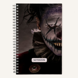 Cuaderno Espíritu de payaso malvado y asustado