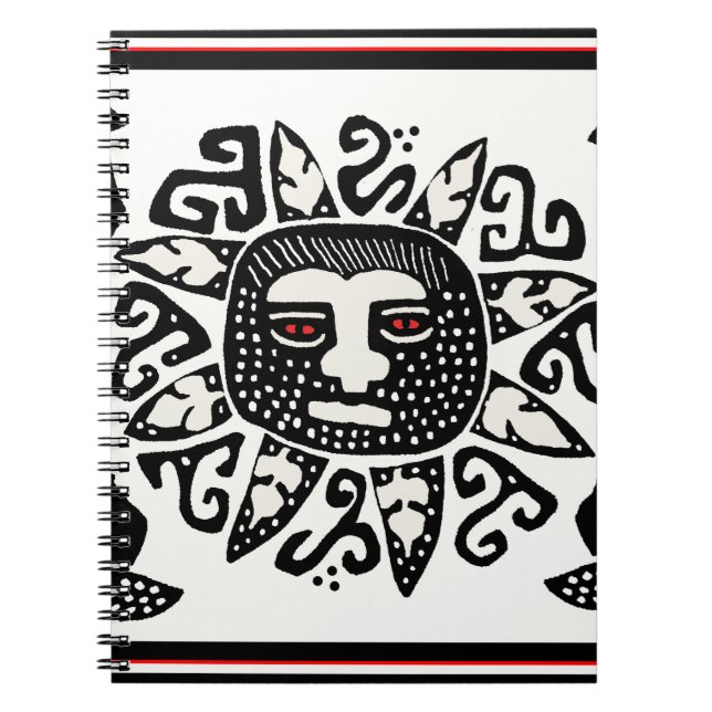 Cuaderno Espíritu de sol indio tribal (Frente)
