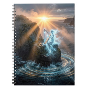 Cuaderno Espíritu Fantasmagórico del Océano Tocando un Arpa
