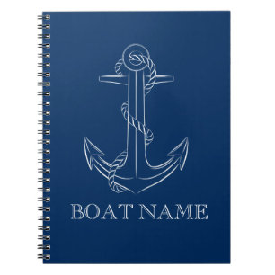 Cuaderno Espíritu Náutico Ancla Azul Marino