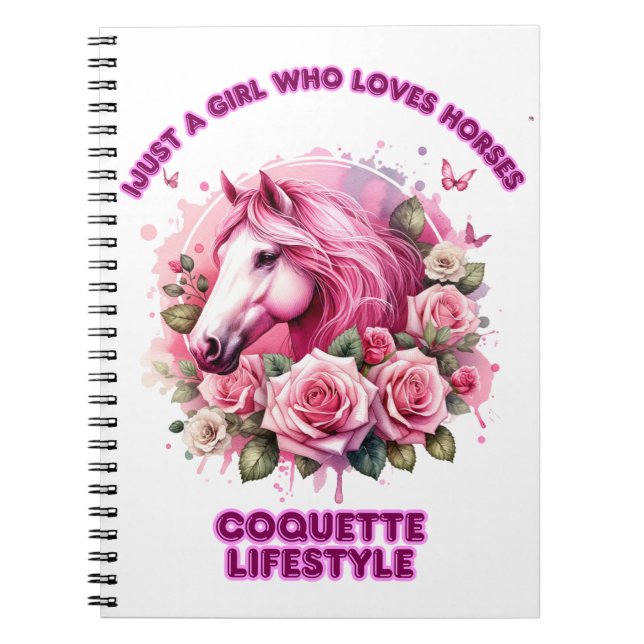 Cuaderno "Espíritu Rosa salvaje" Coquette (Frente)