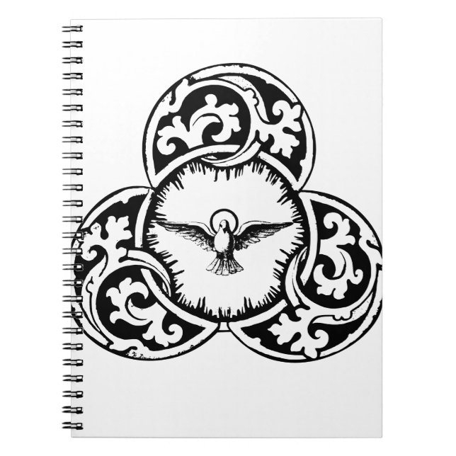 Cuaderno Espíritu Santo Doble símbolo cristiano (Frente)