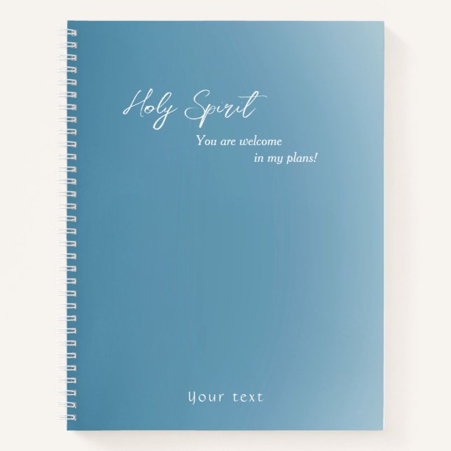 Cuaderno Espíritu Santo, eres bienvenido (Anverso)