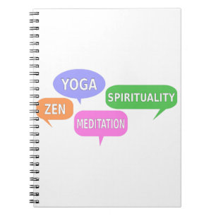 Cuaderno Espiritualidad de yoga Discurso de meditación zen 