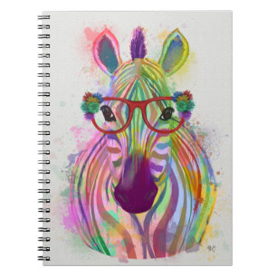 Cuaderno Esplandor de arco iris cebra