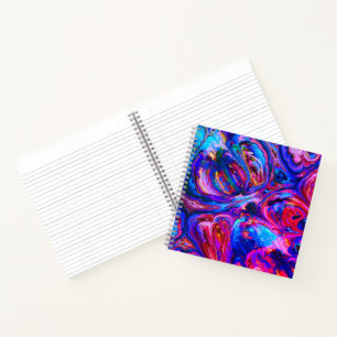 Cuaderno Esplandor moderno de pinturas de morado