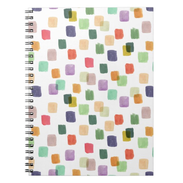 Cuaderno Esplash colorido: Resumen de fondo sin soldadura (Frente)