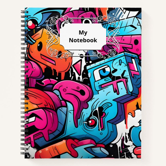 Cuaderno Esplusa de arte callejero de graffiti urbano (Anverso)