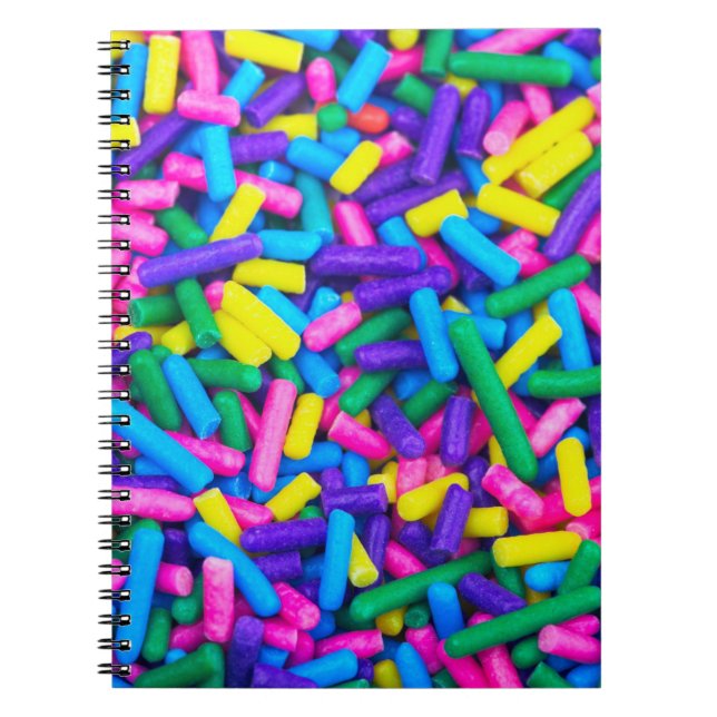 Cuaderno Espolvorines de golosinas multicolores (Frente)