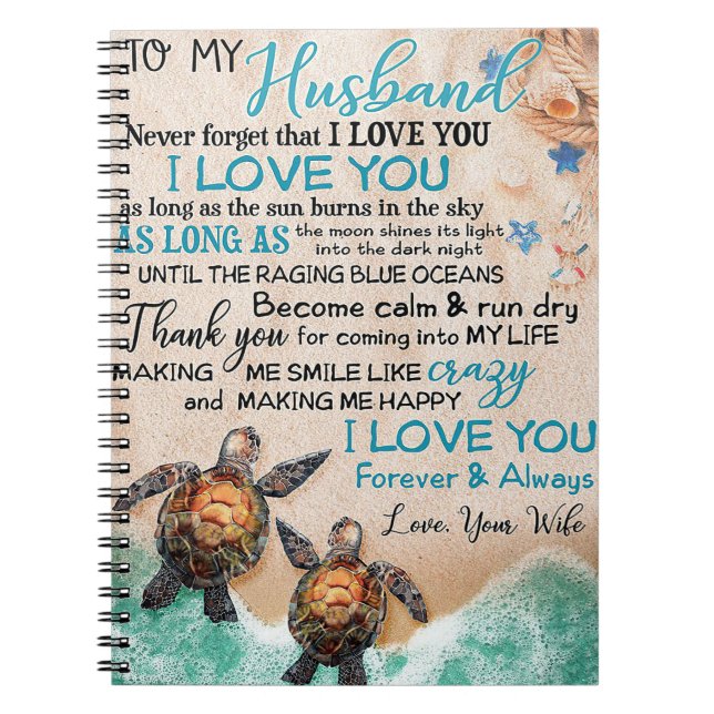 Cuaderno Esposa De Arte Para Mi Esposa Tortuga (Frente)