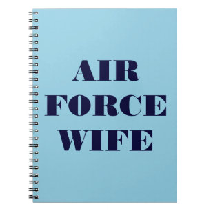 Cuaderno Esposa de la Fuerza Aérea para equipos portátiles