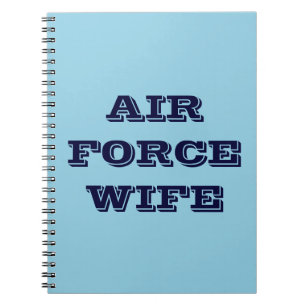 Cuaderno Esposa de la Fuerza Aérea para equipos portátiles
