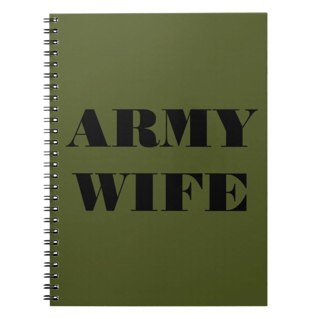 Cuaderno Esposa del ejército de ordenadores portátiles (Frente)