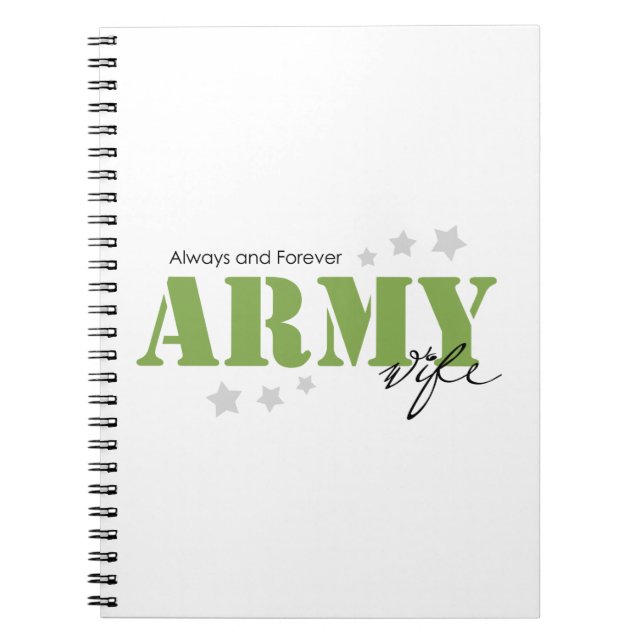 Cuaderno Esposa del ejército - Siempre y para siempre (Frente)