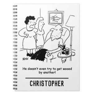 Cuaderno Esposa dice que el marido no trata de hacerse loco