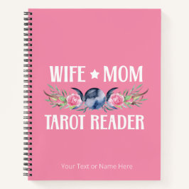 Cuaderno Esposa Mamá Lector Tarot Flores Luna Antlers Boho