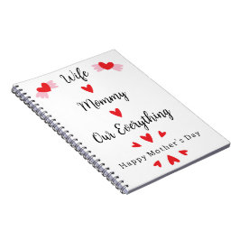 Cuaderno Esposa Mamá Nuestro Todo Dulce Día de la Madre