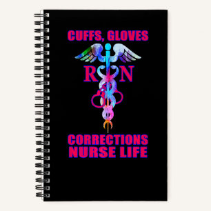 Cuaderno Esposas Guantes Enfermera de Correcciones Vida Enf