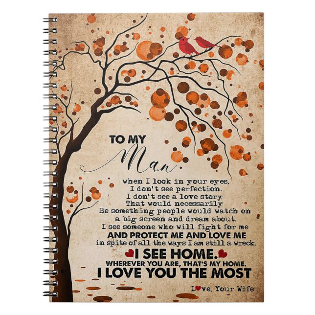 Cuaderno Esposo A Mi Esposo Veo Casa (Frente)