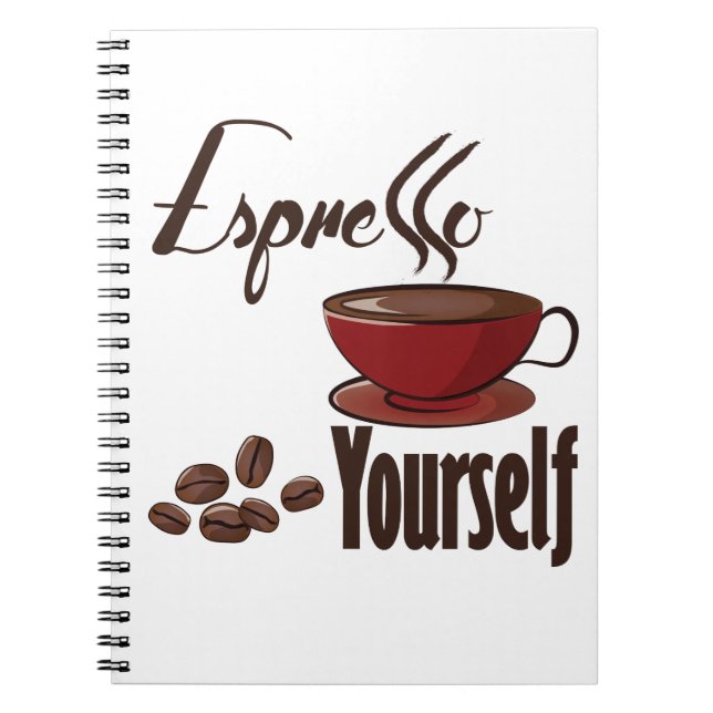 Cuaderno Espresso Coffee Pun Express You (Frente)